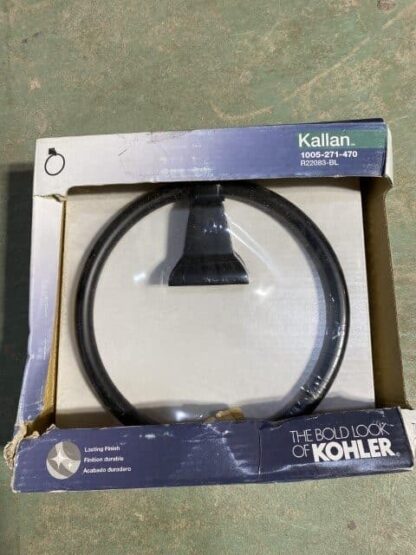 KOHLER Kallan Towel Ring in Matte Black