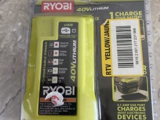 Ryobi 40V Charger with USB Port