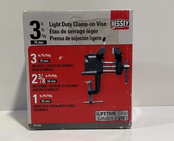 BESSEY 3 inch Clamp-On Vise