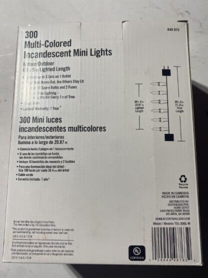 Home Accents 300 Multi Colored Incandescent Mini Lights - Image 4