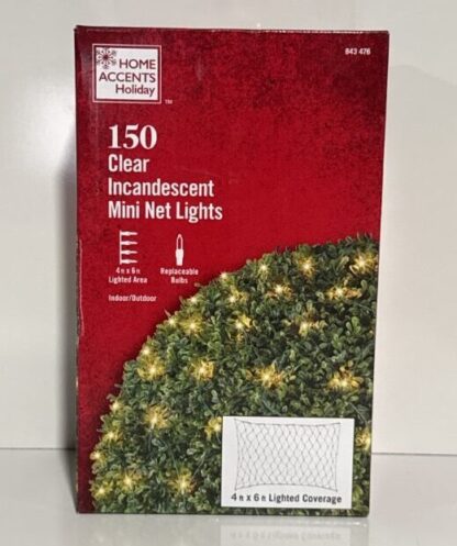 Home Accents 150 Clear Mini Incandescent Net Lights