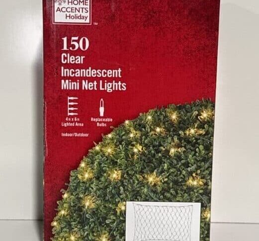 Home Accents 150 Clear Mini Incandescent Net Lights