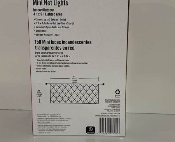 Home Accents 150 Clear Mini Incandescent Net Lights - Image 5