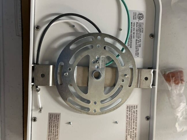 Lutec Coastal Hatteras White Outdoor Integrated LED Bulkhead Wall Lantern