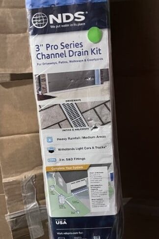 NDS 3 Inch Pro Series Channel Drain Kit