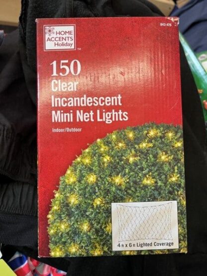 Home Accents 150 Clear Mini Incandescent Net Lights