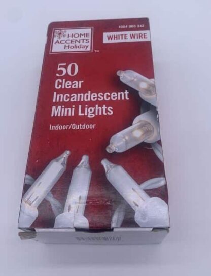 Home Accents 50 Clear Incandescent Mini Lights