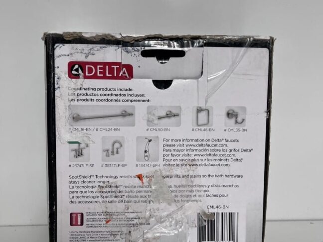 Delta Chamberlain Towel Ring | Brushed Nickel Finish | Model CML46-BN​ - Image 3