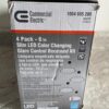 Ultra Slim 6 ft. Color Selectable New Construction & Remodel Canless Recessed Integrated LED Kit, White - Pack of 4