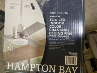 Hampton Bay Madison 52 LED Brushed Nickel Ceiling Fan with Remote