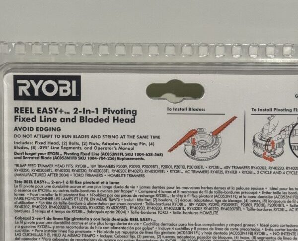 Ryobi Pivoting Fixed Line and Bladed Head Brand - Image 4