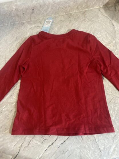 IMG 1932 rotated Girls Gold Heart Red Long Sleeve Shirt