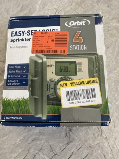 Open Box Orbit Easy Dial 4-Station Irrigation Sprinkler Timer