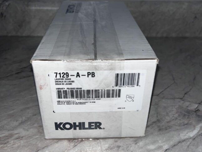 Kohler Vibrant Polished Brass Bathroom Grid Strainer