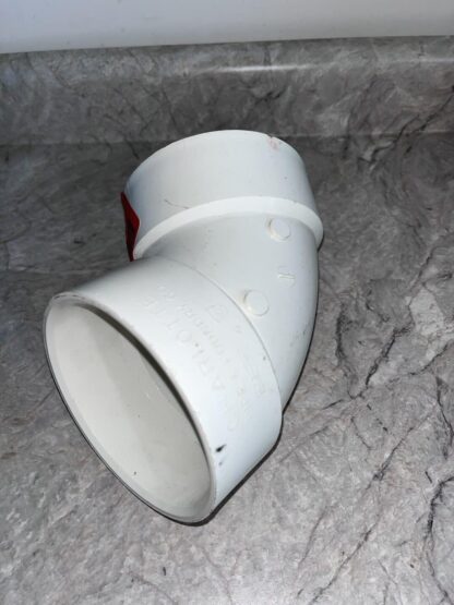 4 Inch PVC DWC 60 Degree Hub Elbow Fitting