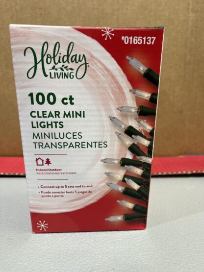 Holiday Living 100 count clear mini lights