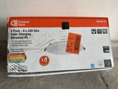 Commercial Electric Ultra Slim Canless Recessed Integrated LED Kit White