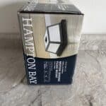 Hampton Bay Black Motion Sensing Outdoor Flush Mount Light