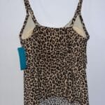 Women's UPF 50 Tiered Tankini Top Aqua Green Size X