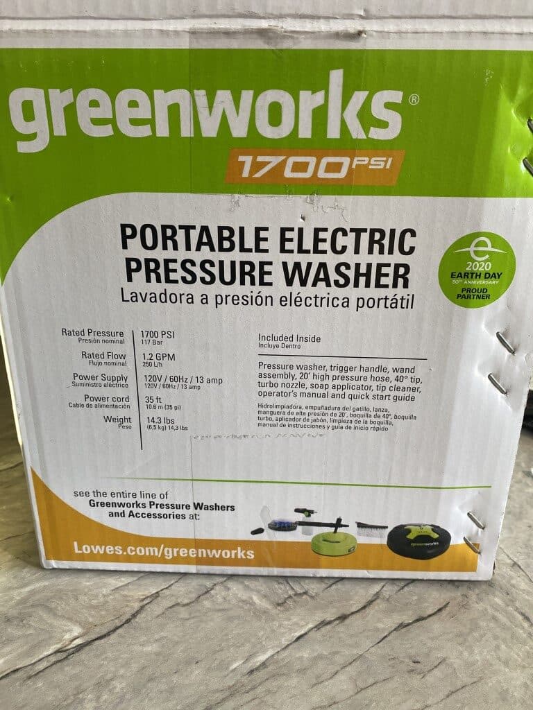 Greenworks 1700 PSI Pressure Washer - RLWarehouse.com