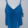 Women's Tiered Tankini Swim Top Aqua Green Size XL bundle