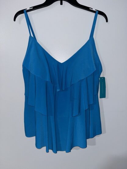 Women's Tiered Tankini Swim Top Aqua Green Size XL bundle