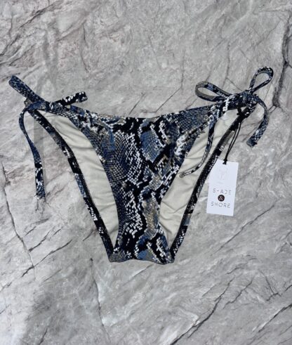 Shade & Shore Snakeskin Cheeky Bikini Bottom Size S