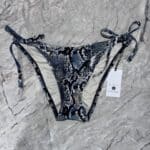 Shade and Shore Snakeskin Cheeky Bikini Bottom Size S