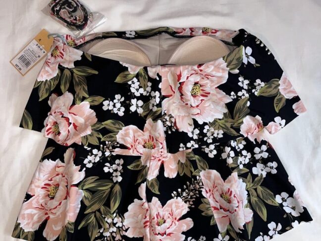 Kona Sol Women's Tiered Bandeau Floral Top Size S