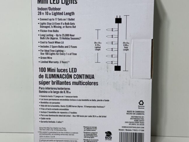 Home accents holiday 100 Multi Colored LED Light Steady Lit - Image 5