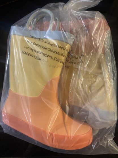 Ali Orange Rain boots size 7