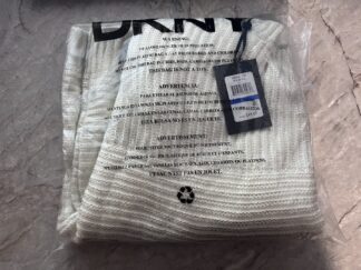 DKNY Womens Ribbed Pullover Sweater