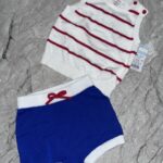 2 Piece Sweater Vest with shorts 6-9M