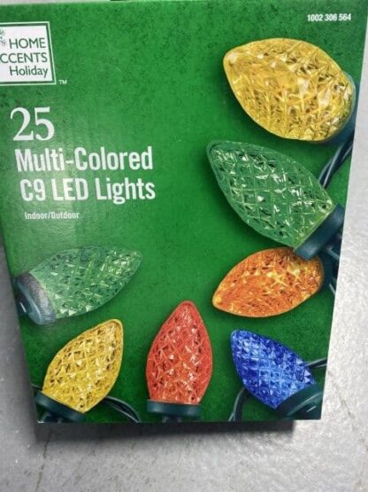 Home Accents 25 Multicolor C9 LED Lights