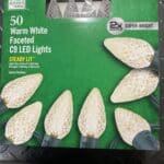 Home Accents 50 Warm White Faceted C9 LED Lights