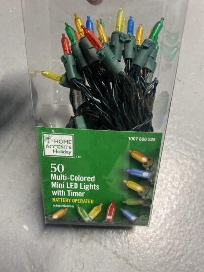 Home Accents 50 multicolor mini LED Battery operated