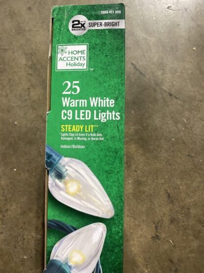 Home Accents 25 Warm White C9 LED Lights - Image 4