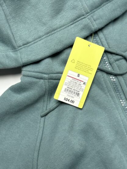 IMG 3962 Medium rotated Fleece Full Zip Hooded Women Jade Sweatshirt Small