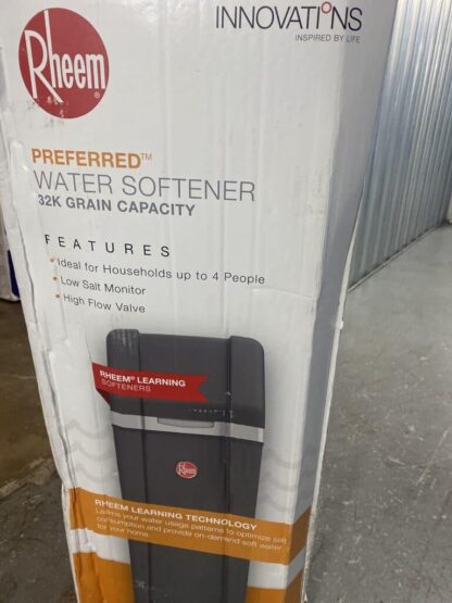 Rheem preferred 32k water softner