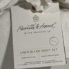 Linen Blend Bed Sheet set Size Full Heart and Hand with Magnolia