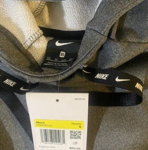 Mens Nike Therma-FIT Sweater Size S Grey - Image 3