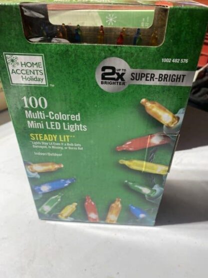 Home accents 100 Multi Colored LED Light Steady Lit