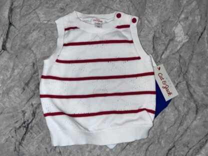 2 Piece Sweater Vest with shorts 6-9M