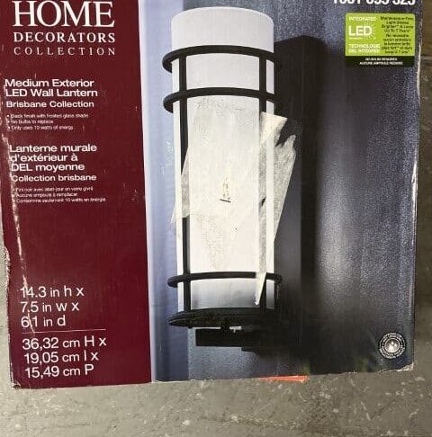 Home Decorators Medium Exterior Wall Lantern