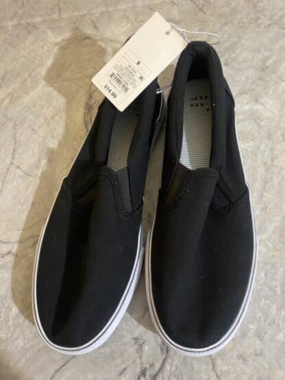 Black Slip On Shoes Size 9