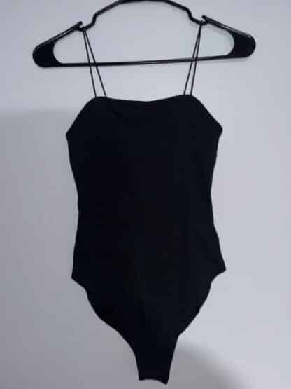 Wild Fable Women's Spaghetti Strap Bodysuit XS Black