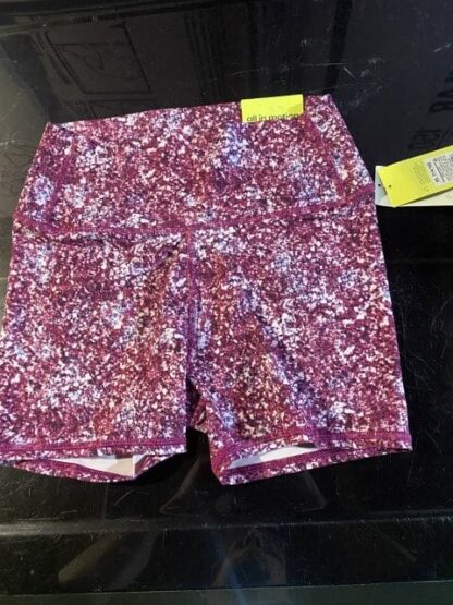 All In Motion Purple High Rise Fitted Shorts XL