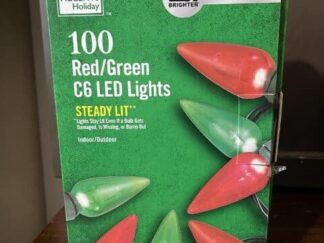 Home Accents 100 Red and Green C6 LED Lights