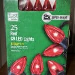 Home Accents 25 Red C9 LED Lights