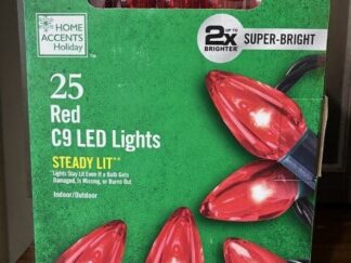 Home Accents 25 Red C9 LED Lights